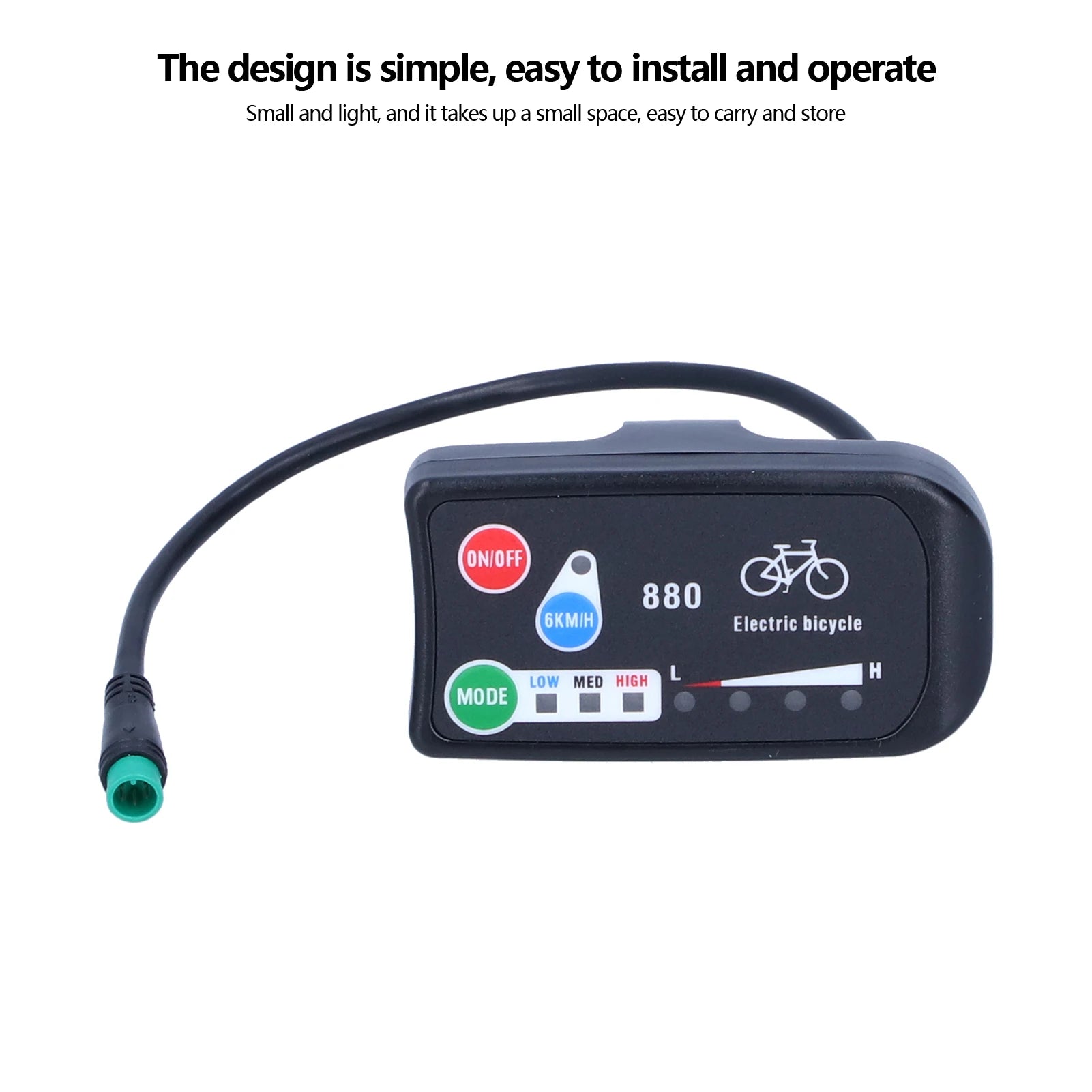 Electric Bicycle for KT‑LED880 Display E‑Bike 36V 48V Display Meter E‑Bike Accessories