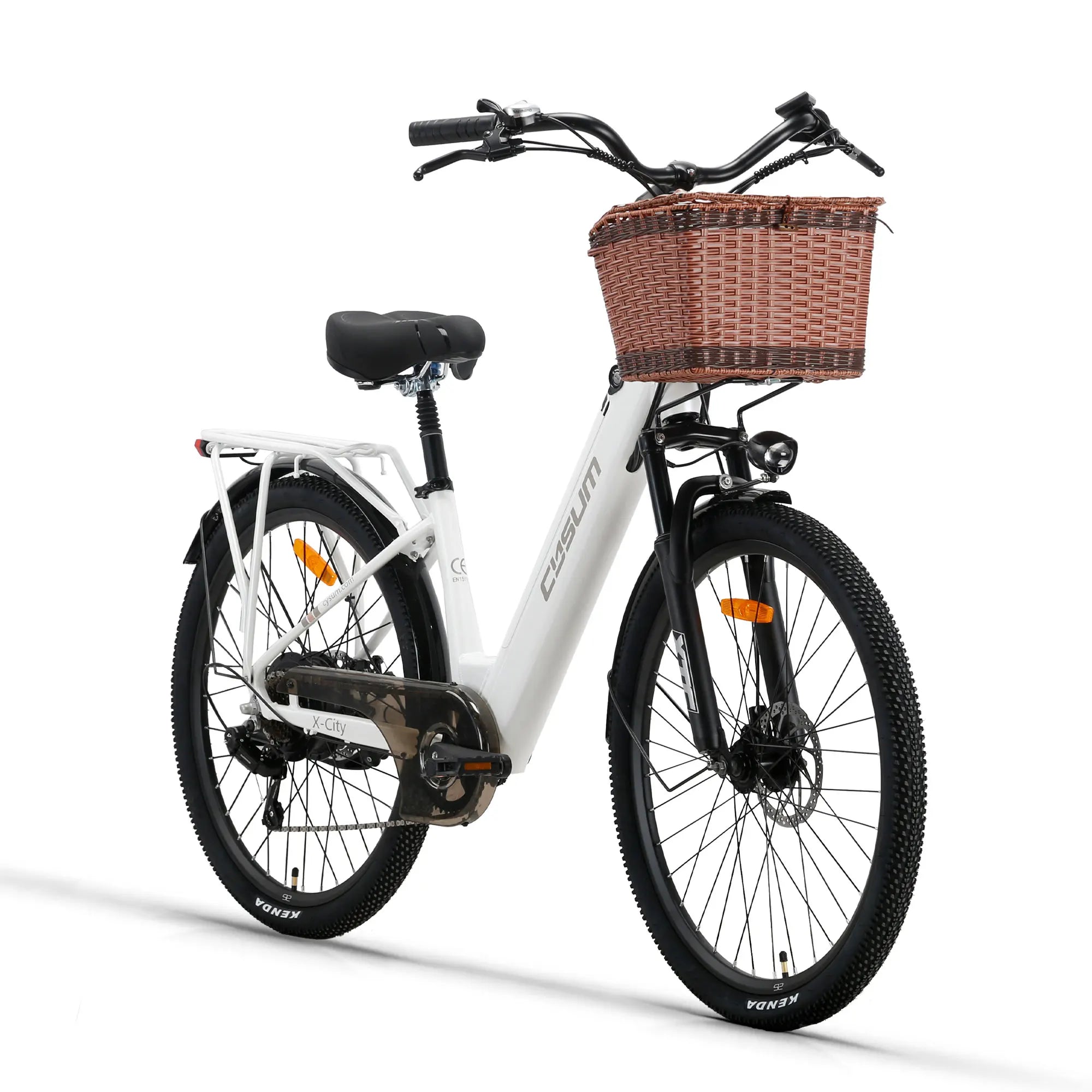 Cysum X-City Adult E-Bike 250W E-Bike for Men 48V 10.4ah Battery 26-Inch Tyre City E-Bike