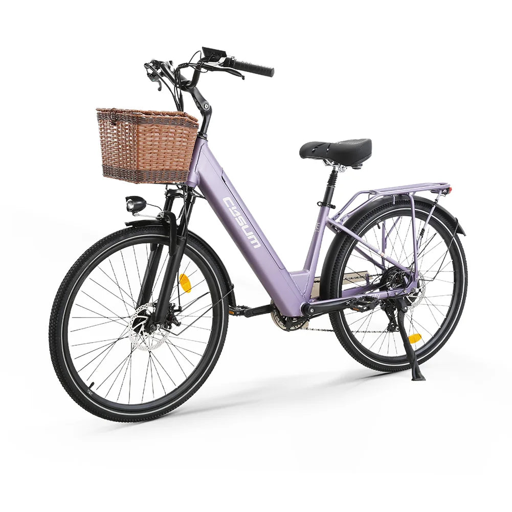 Cysum X-City Adult E-Bike 250W E-Bike for Men 48V 10.4ah Battery 26-Inch Tyre City E-Bike