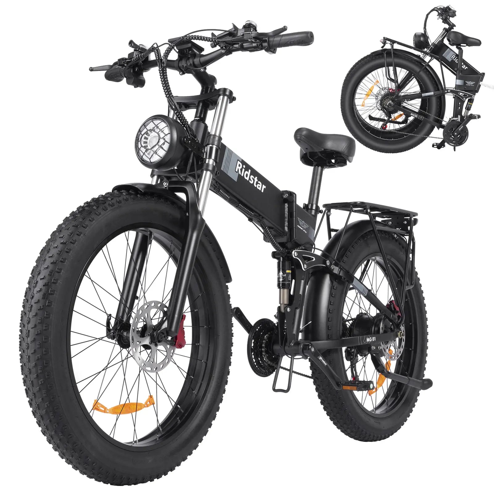 Urban Electric Bike 1500W High-Speed Motor Snow Ebicycle 48V23AH Long Endurance Battery Hydraulic Brake Foldable Mountain E-Bike