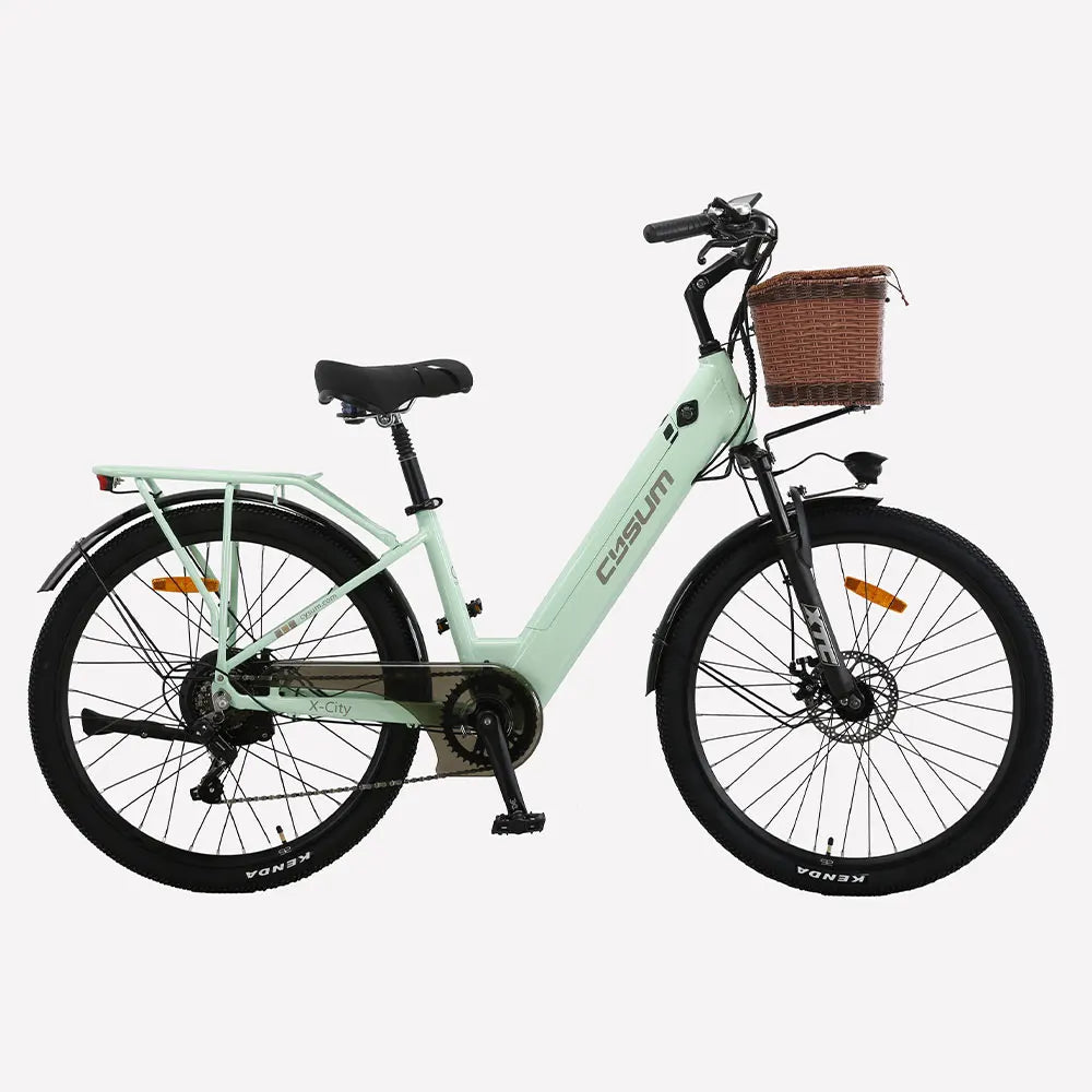 Cysum X-City Adult E-Bike 250W E-Bike for Men 48V 10.4ah Battery 26-Inch Tyre City E-Bike