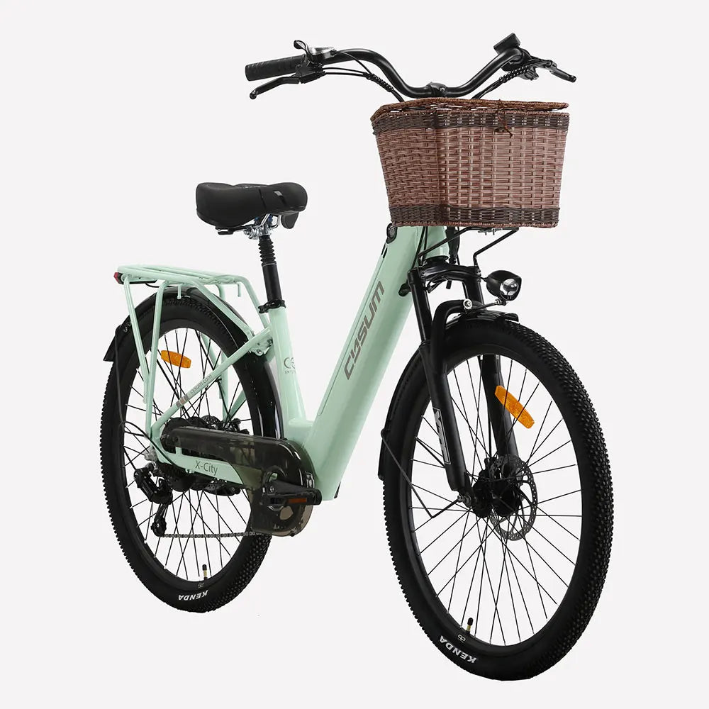 Cysum X-City Adult E-Bike 250W E-Bike for Men 48V 10.4ah Battery 26-Inch Tyre City E-Bike