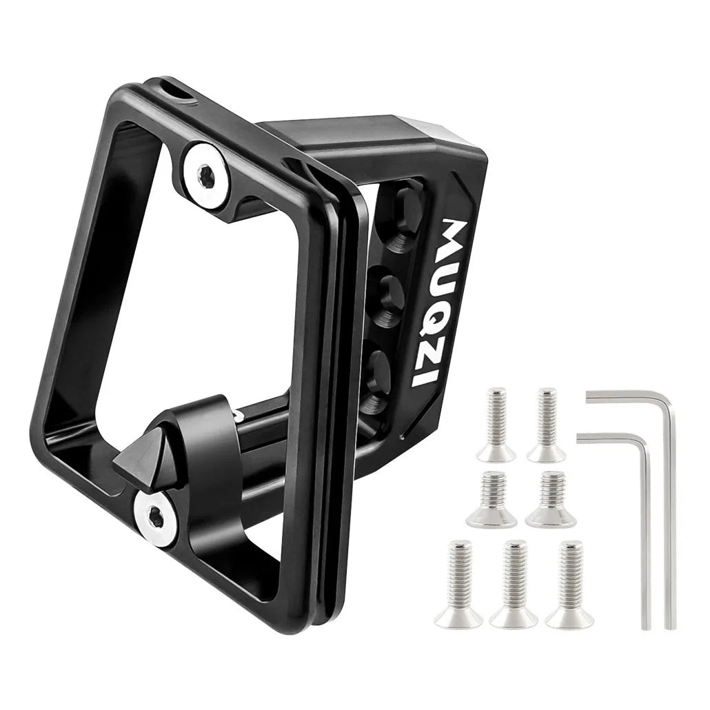 MUQZI Folding Bike Front Carrier Adapter Folding Bag Cargo Rack Bracket Aluminum Alloy Mount Base for Brompton