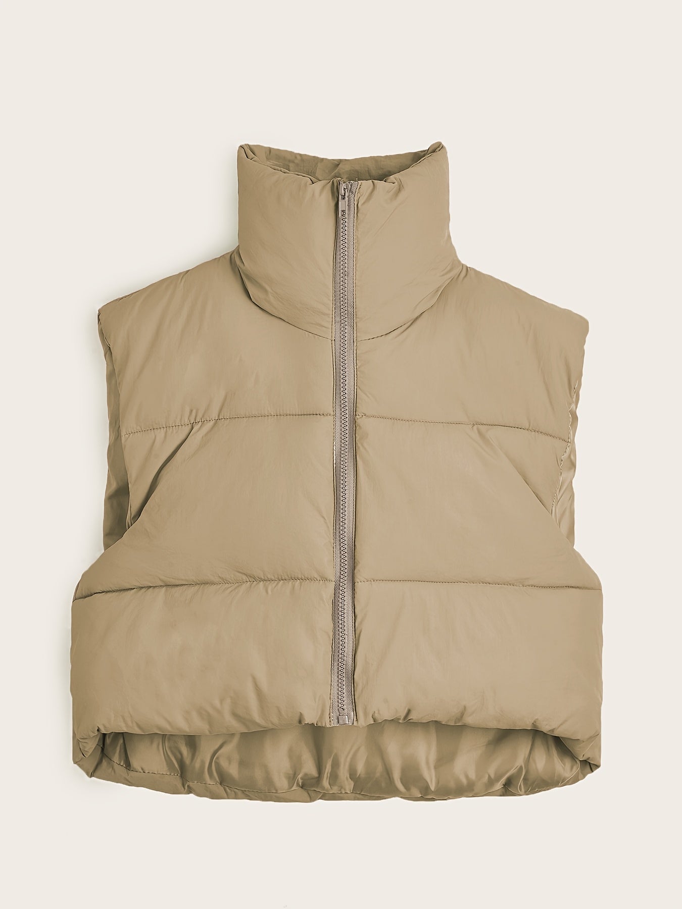 Women'S Sleeveless Vest - Vibrant Pink Slim-Fit Alternative Coat with Drawstring Hood, Zipper Front &amp; Pockets for Fall/Winter Casual Wear, Casual Winter Wear | High Neckline Vest | Zippered Jacket