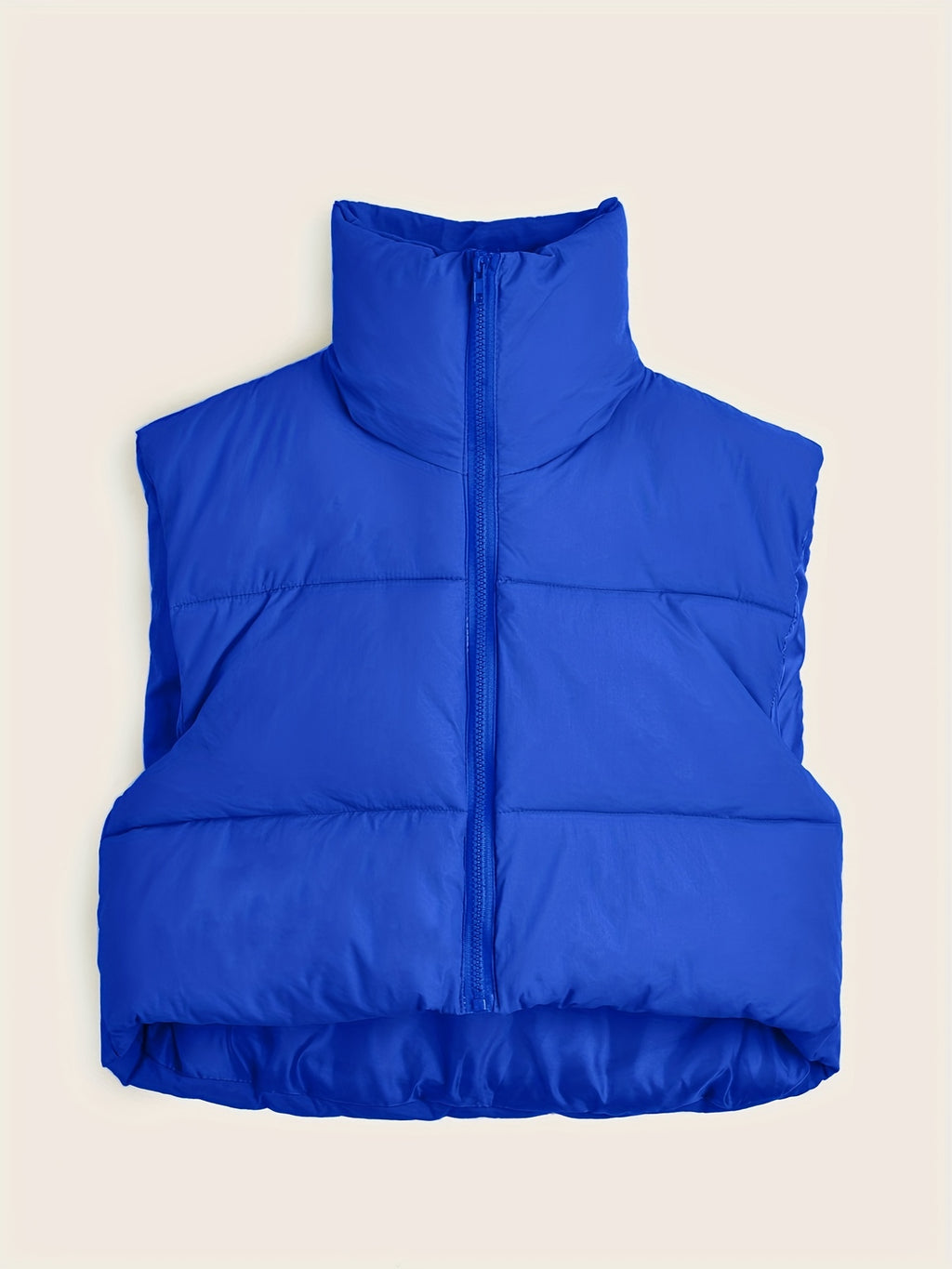 Women'S Sleeveless Vest - Vibrant Pink Slim-Fit Alternative Coat with Drawstring Hood, Zipper Front &amp; Pockets for Fall/Winter Casual Wear, Casual Winter Wear | High Neckline Vest | Zippered Jacket