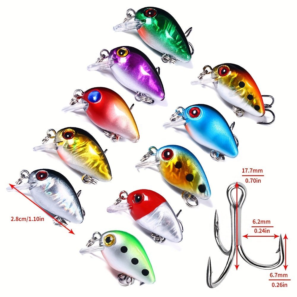 [56pcs Fishing Lures Kit] 56pcs Fishing Lures Kit | Crankbait Tackle Minnow Popper Pencil Swimbaits Hook Hard Baits Set for Pike Carp Bass Freshwater Saltwater | Christmas Gift for Man - Fluxy