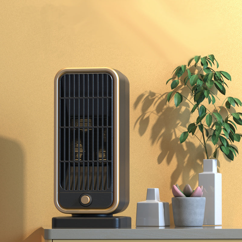 [Quiet Ceramic Heater] 500W Ceramic Electric Space Heater, Quiet, Portable - Square Shape, 110-130V US Plug, Tip-over Protection, No Energy Efficiency Rating, for Bedroom, Living Room, Office