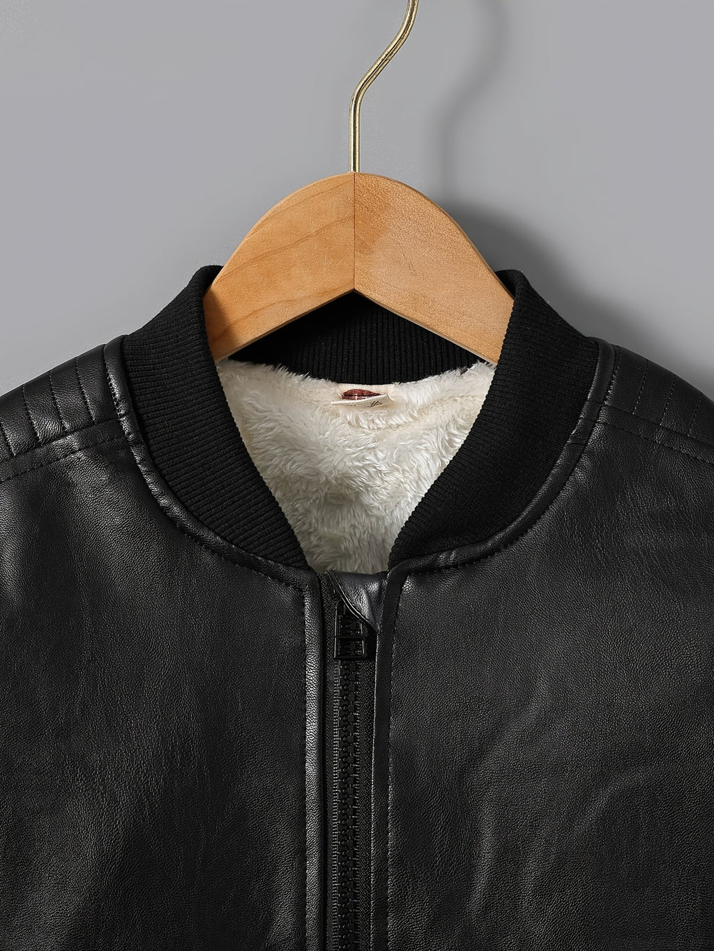 2025 Autumn Winter New Boys' Fleece-Lined Zip-Up Jacket