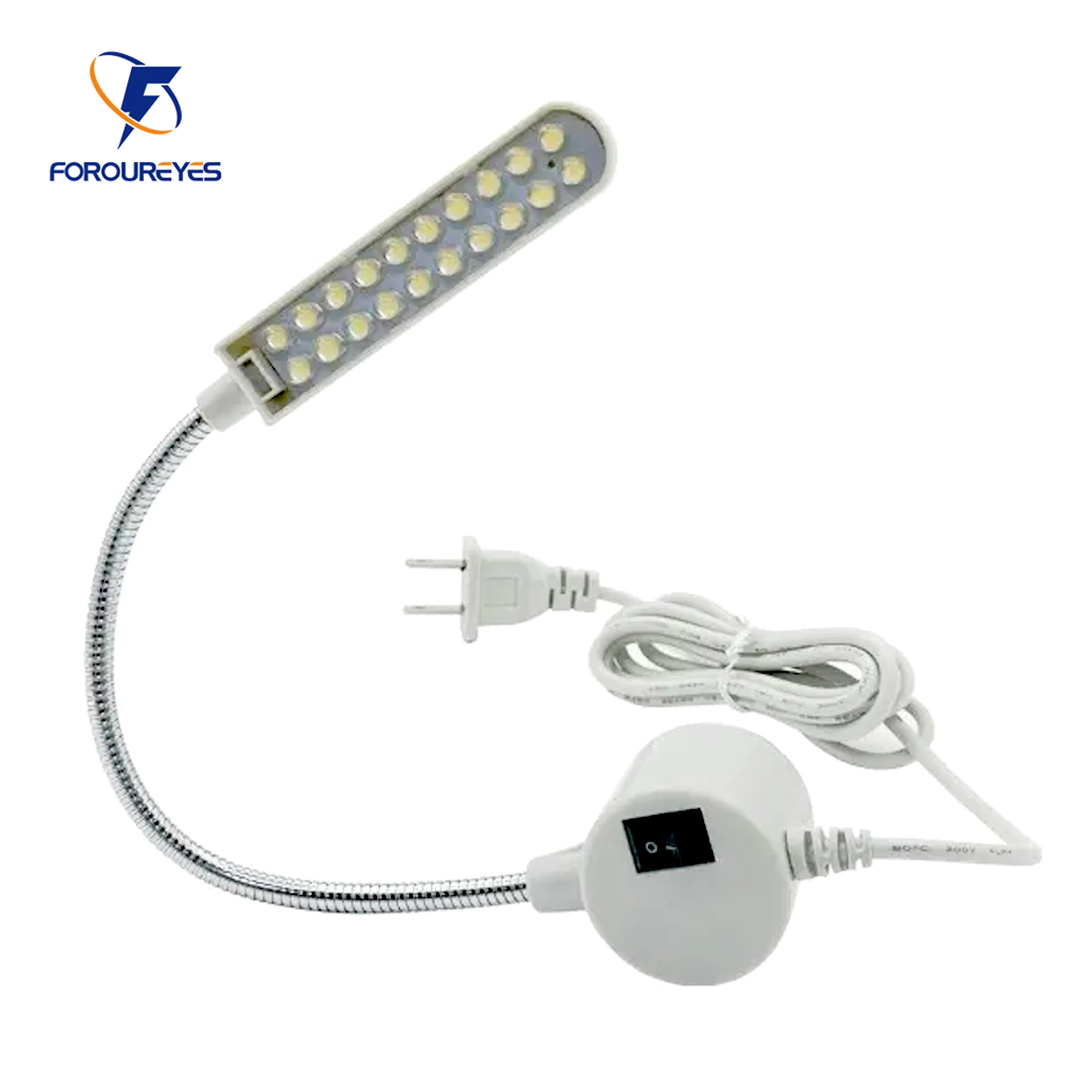 LED Sewing Lamp 110V 220V Night Light with Flexible Hose Adjustable Angle Magnetic Suction Work Light for Sewing Machine Table