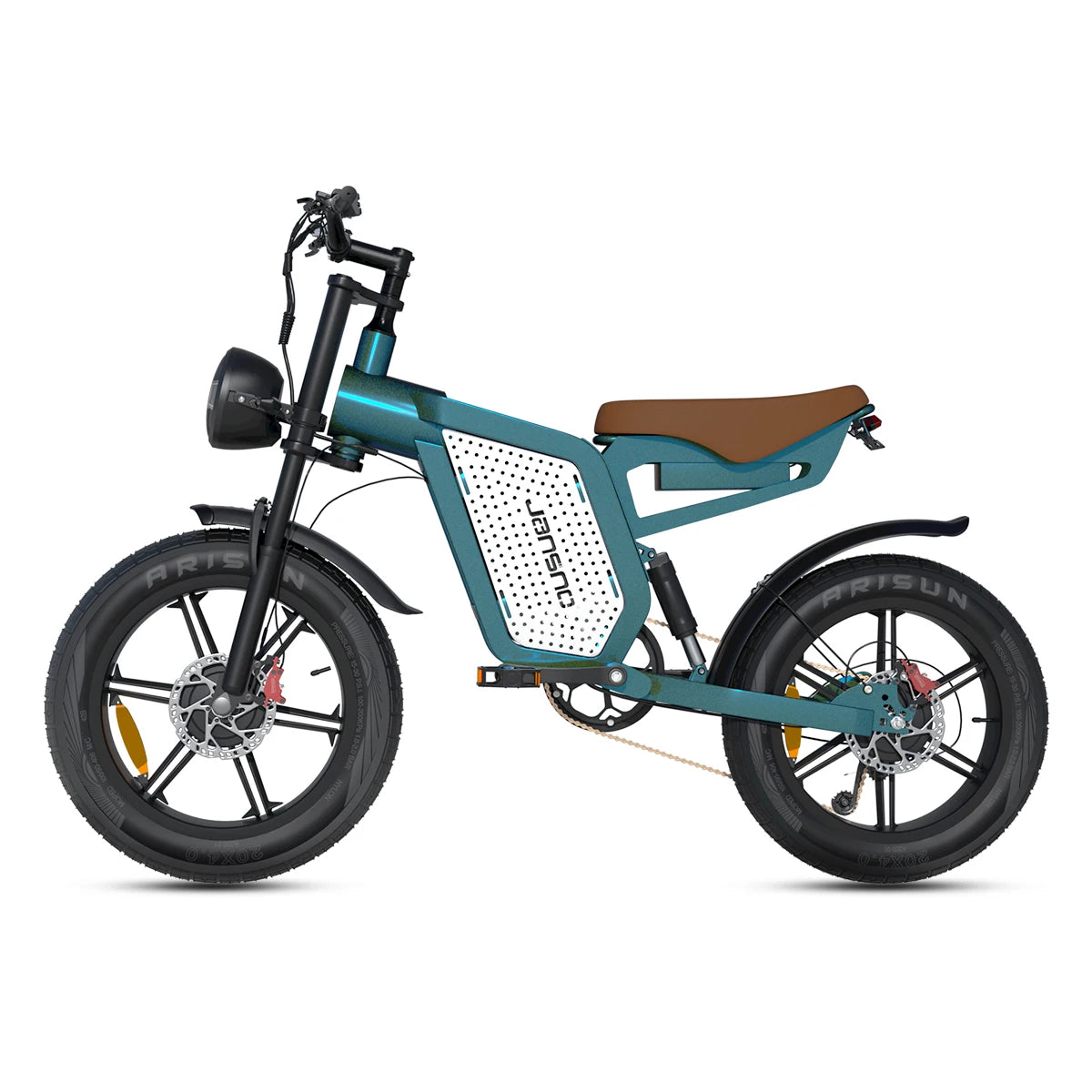Jansno X60 Ebike 1500W Dual Engine 48V23Ah 20 Inch Fat Tire Full Suspension Electric Bike Mountain Snow Off Road