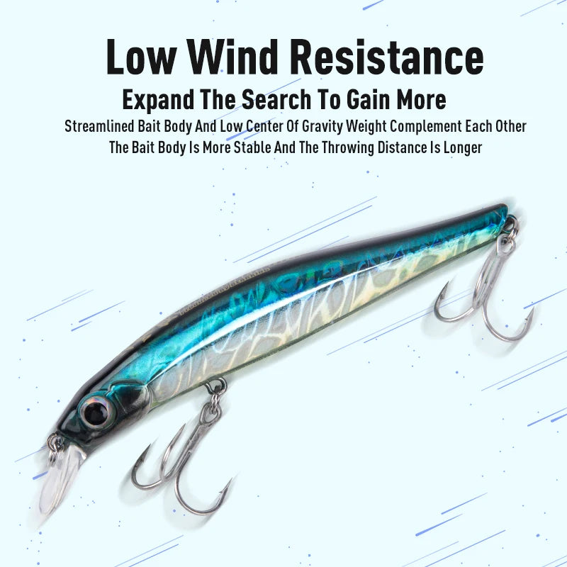 LEYDUN Artist FR Silence Sinking Minnow Fishing Lures 80mm 105mm Jerkbaits ভালো অ্যাকশন Wobblers উচ্চ মানের হার্ড বেটস সি বাস