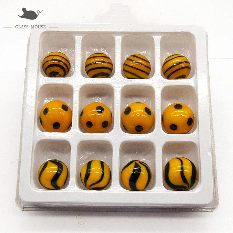 18mm New Handmade Glass Marbles Balls Charms Home Decor Accessories For Fish Tank Vase Filled Pellet Game Toys For Kids Children