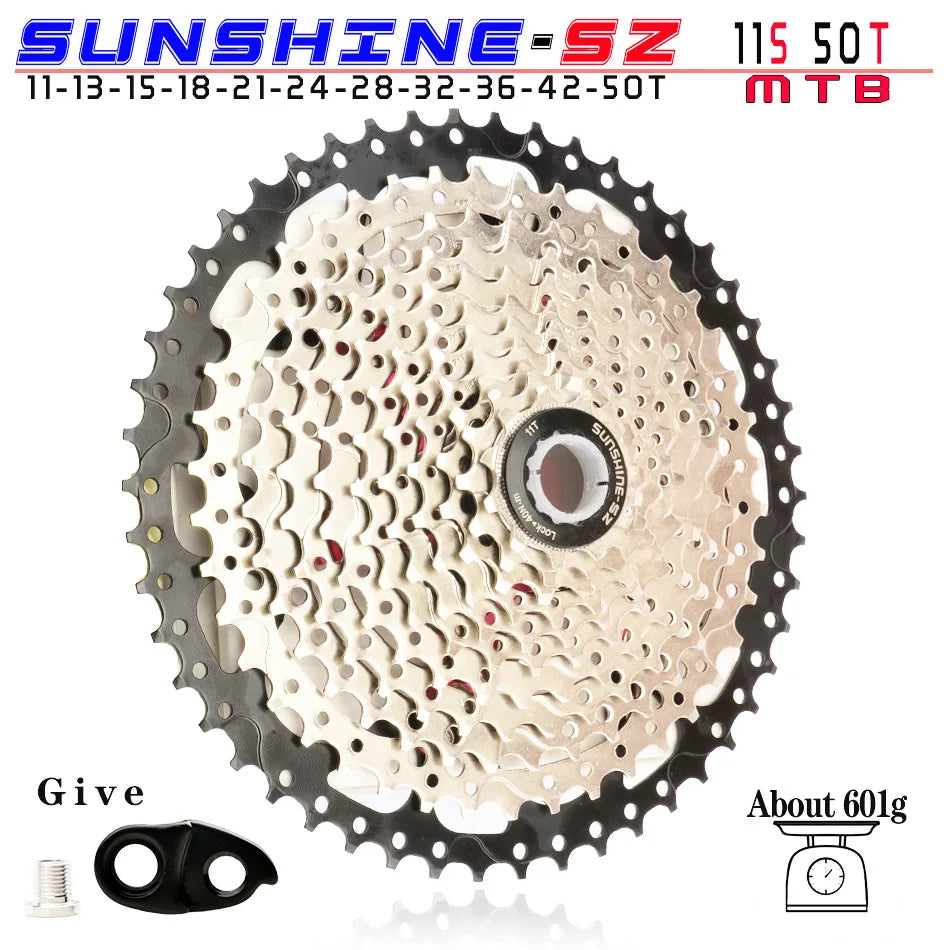 SUNSHINE MTB Cassette 8 9 10 11 12 Speed 32/36/40/42/46/50/52T Mountain Bicycle Freewheel Bike Sprocket For Shimano SRAM Sunrace