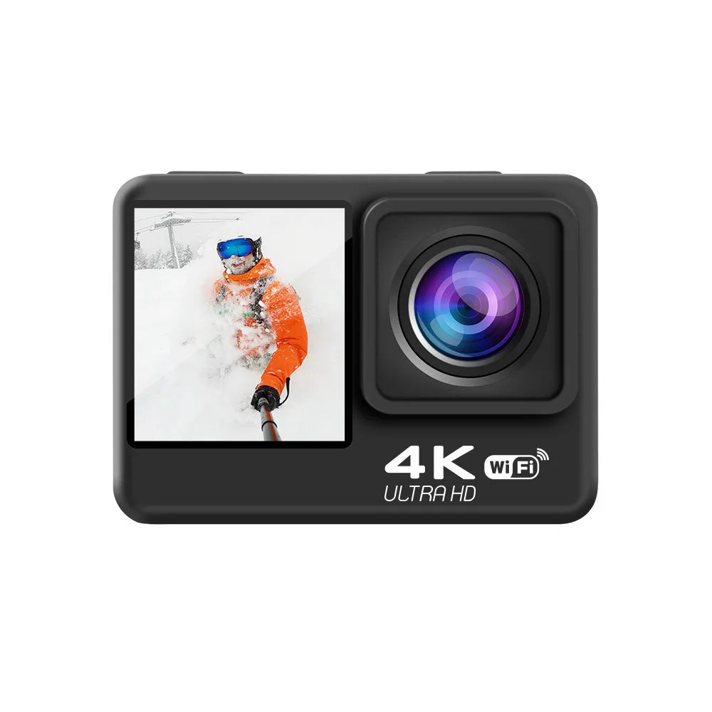 Winait 4K Wifi Waterproof Action Camera with Dual Display and Remoter 16Mega Pixels Sports Camera