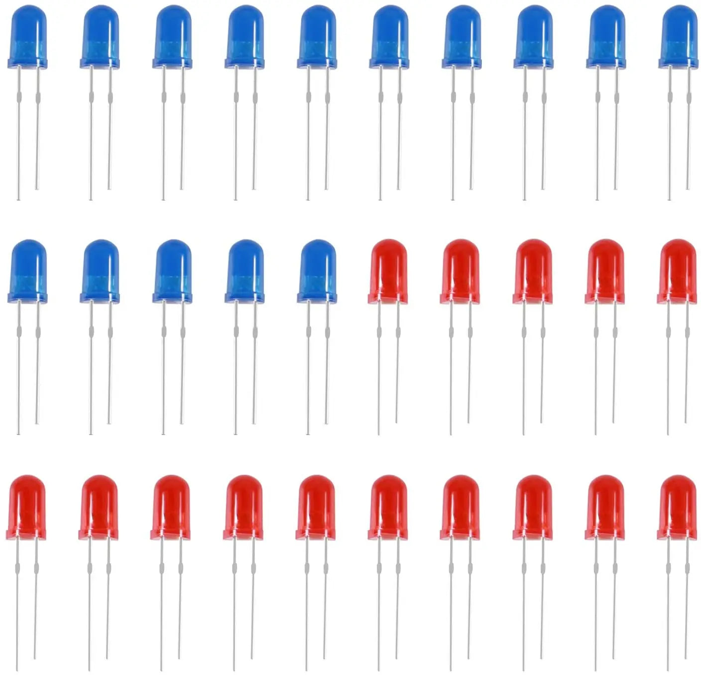 NE555 CD4017 IC LED Electronic Lights Kits Red Blue Dual-Color DIY Kit Strobe Electronic Suit Flashing Lights Components DIY