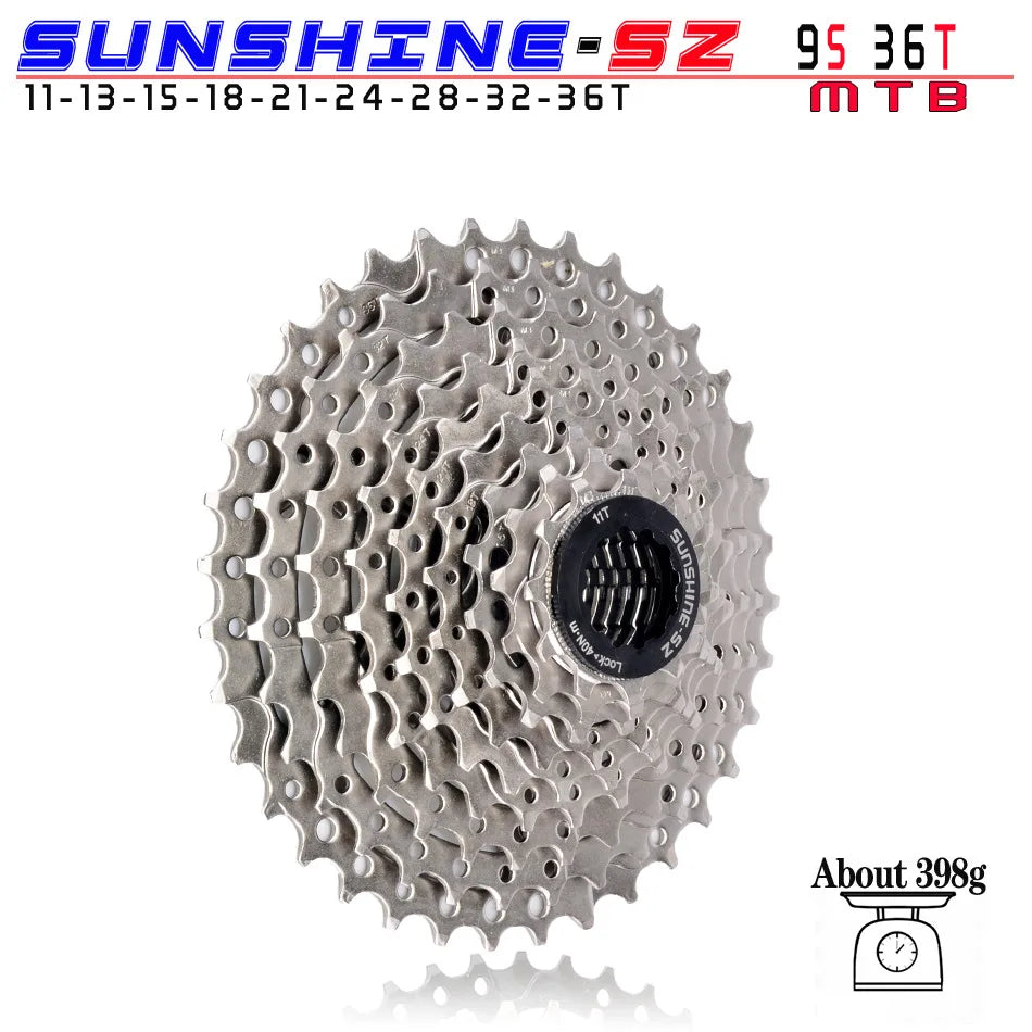 SUNSHINE MTB Cassette 8 9 10 11 12 Speed 32/36/40/42/46/50/52T Mountain Bicycle Freewheel Bike Sprocket For Shimano SRAM Sunrace