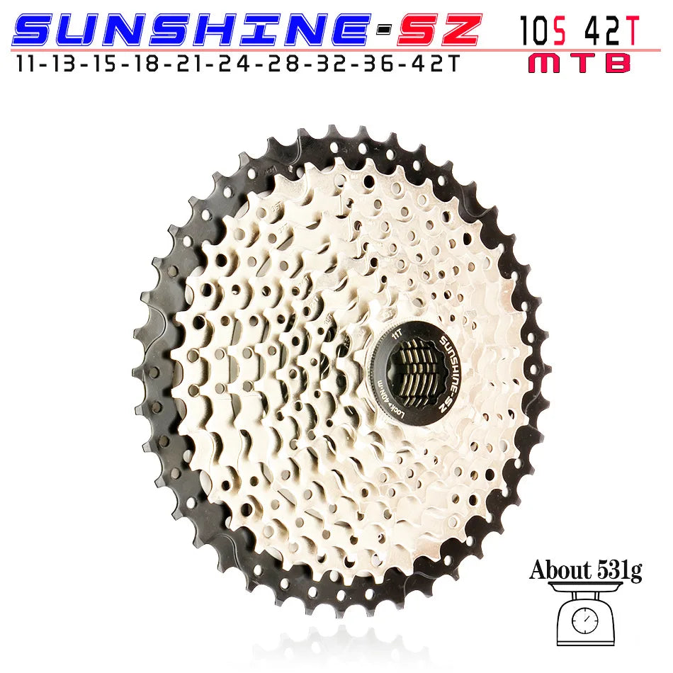 SUNSHINE MTB Cassette 8 9 10 11 12 Speed 32/36/40/42/46/50/52T Mountain Bicycle Freewheel Bike Sprocket For Shimano SRAM Sunrace