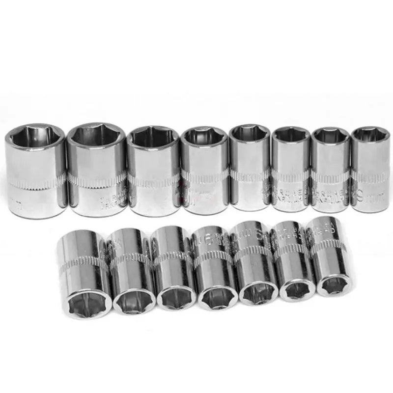 1PC 4MM 4.5MM 5MM 5.5MM 6MM 7MM 8MM 9MM 10MM 11MM 12MM 13MM 14MM 1/4" Socket Wrench Head Sleeve Double EndHand Tool