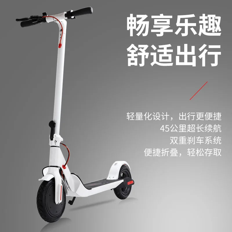 Electric Scooter Adult Electric E Scooter Powerful Foldable Step Skateboard Electric Scooter