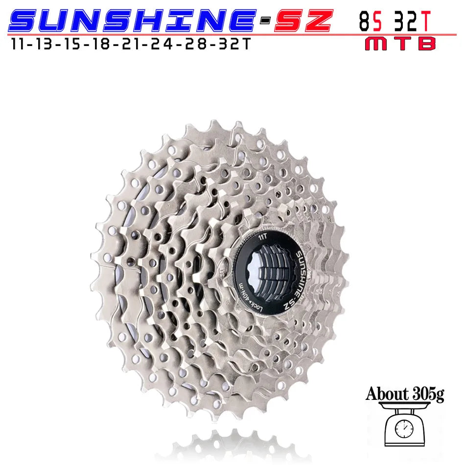 SUNSHINE MTB Cassette 8 9 10 11 12 Speed 32/36/40/42/46/50/52T Mountain Bicycle Freewheel Bike Sprocket For Shimano SRAM Sunrace