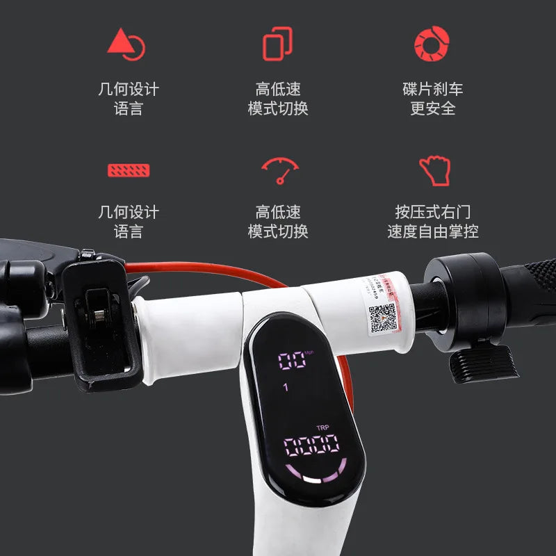 Electric Scooter Adult Electric E Scooter Powerful Foldable Step Skateboard Electric Scooter