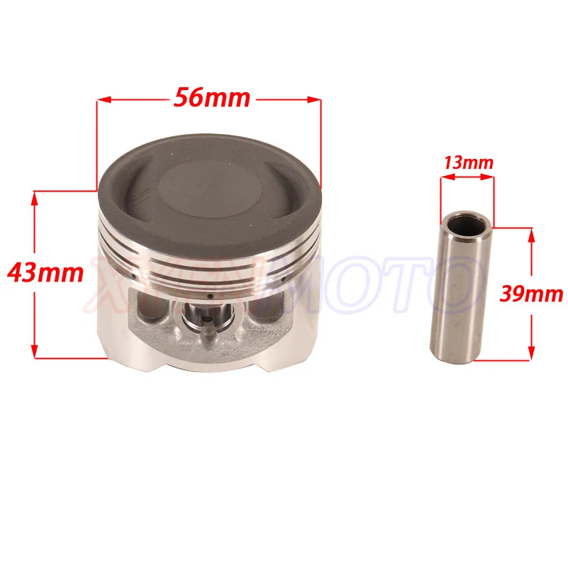 YX140 YX150 56mm Pistion Kit For YX 140cc 150cc Engine Pit Dirt Motor Bike Motocross PitsterPro Stomp Thumpstar SDG GPX SSR