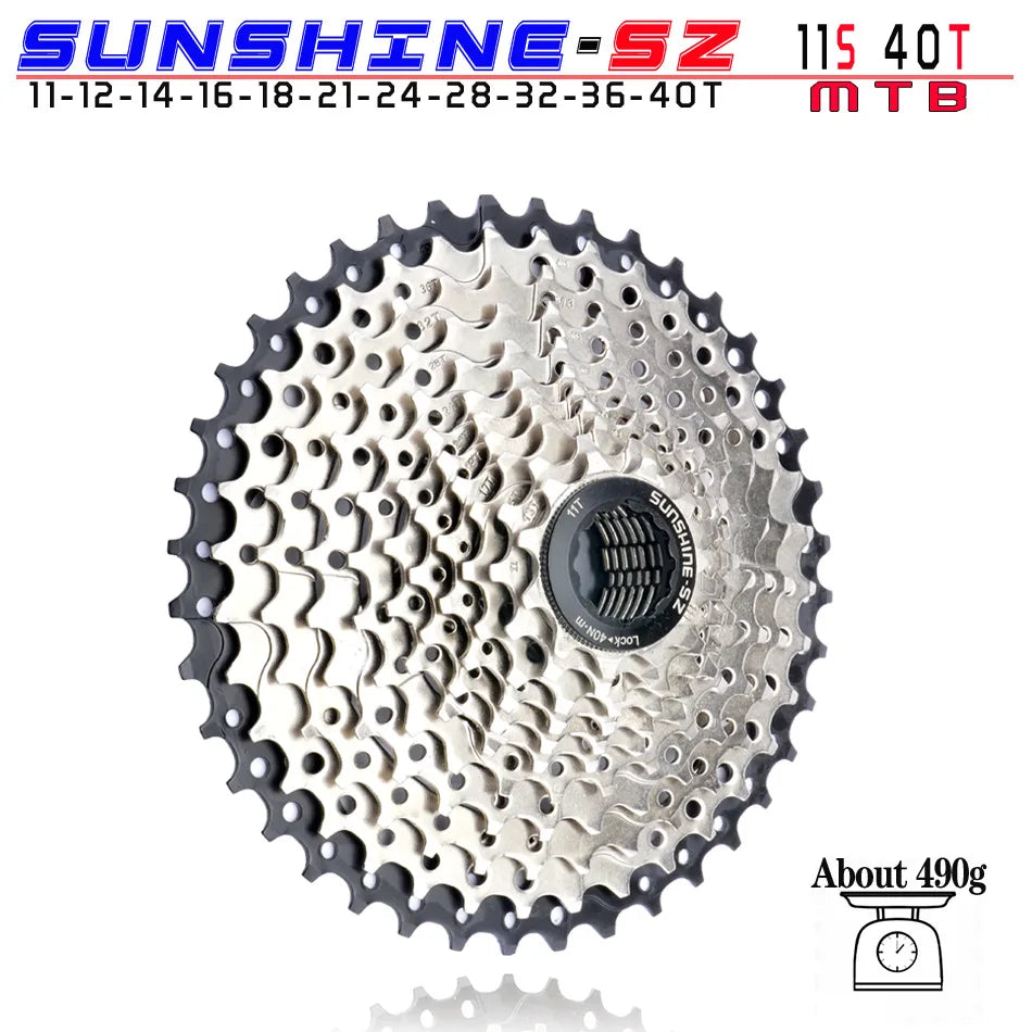 SUNSHINE MTB Cassette 8 9 10 11 12 Speed 32/36/40/42/46/50/52T Mountain Bicycle Freewheel Bike Sprocket For Shimano SRAM Sunrace