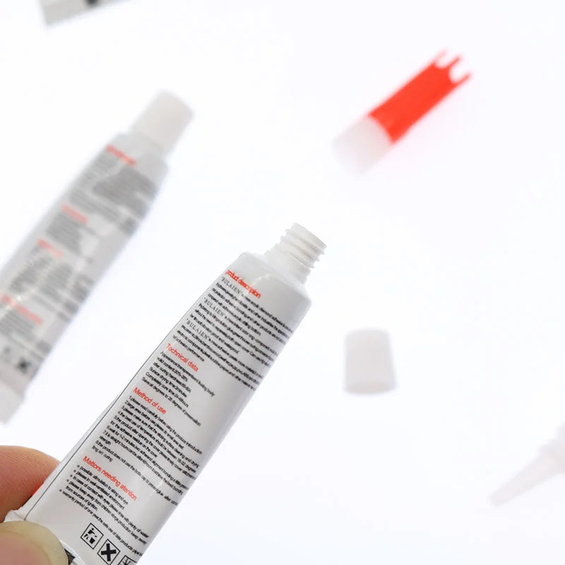 5pcs Multi-Purpose B-7000 Glue 3ml Stickers Diamond Jewelry Craft Glue Touch Screen Repair Decorative Glue (With Plastic Head)