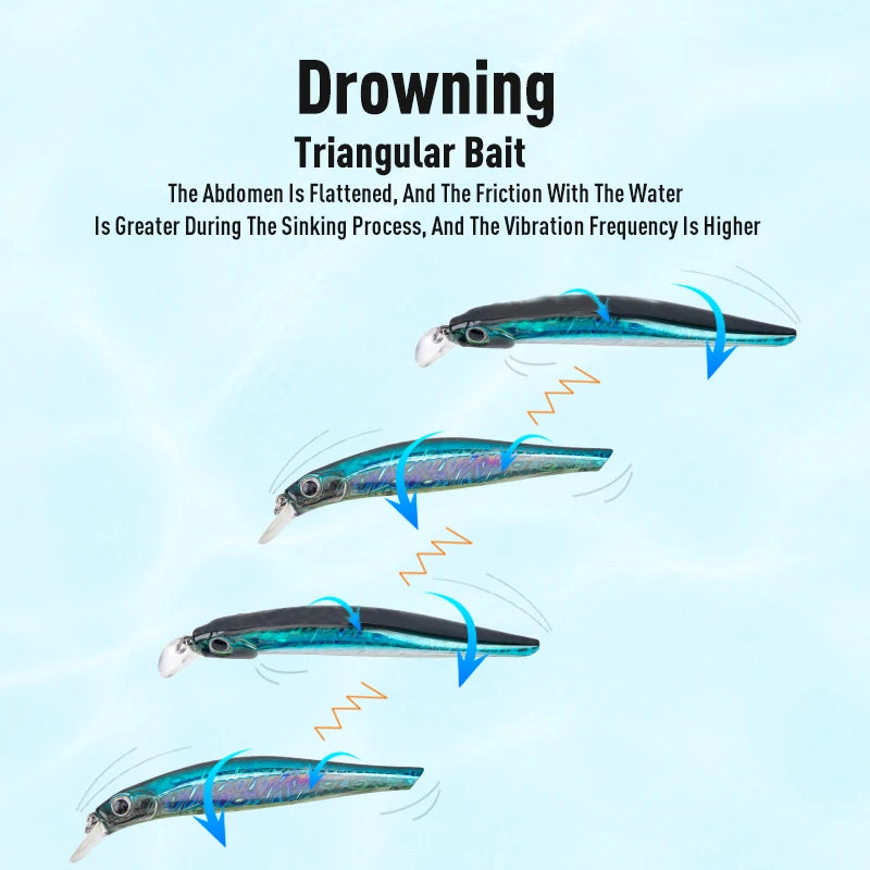 LEYDUN Artist FR Silence Sinking Minnow Fishing Lures 80mm 105mm Jerkbaits ভালো অ্যাকশন Wobblers উচ্চ মানের হার্ড বেটস সি বাস
