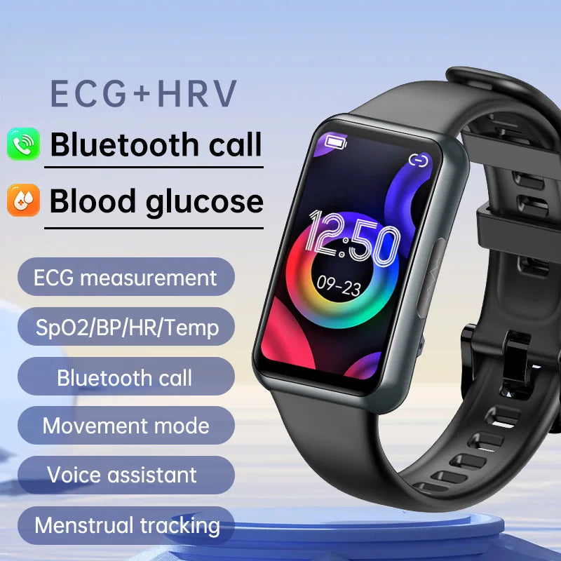 2024 JL06 Health ECG Monitoring Smartwatch Band BT Call Remote Control Sleep Tracker for Men Women Sports Bracelet