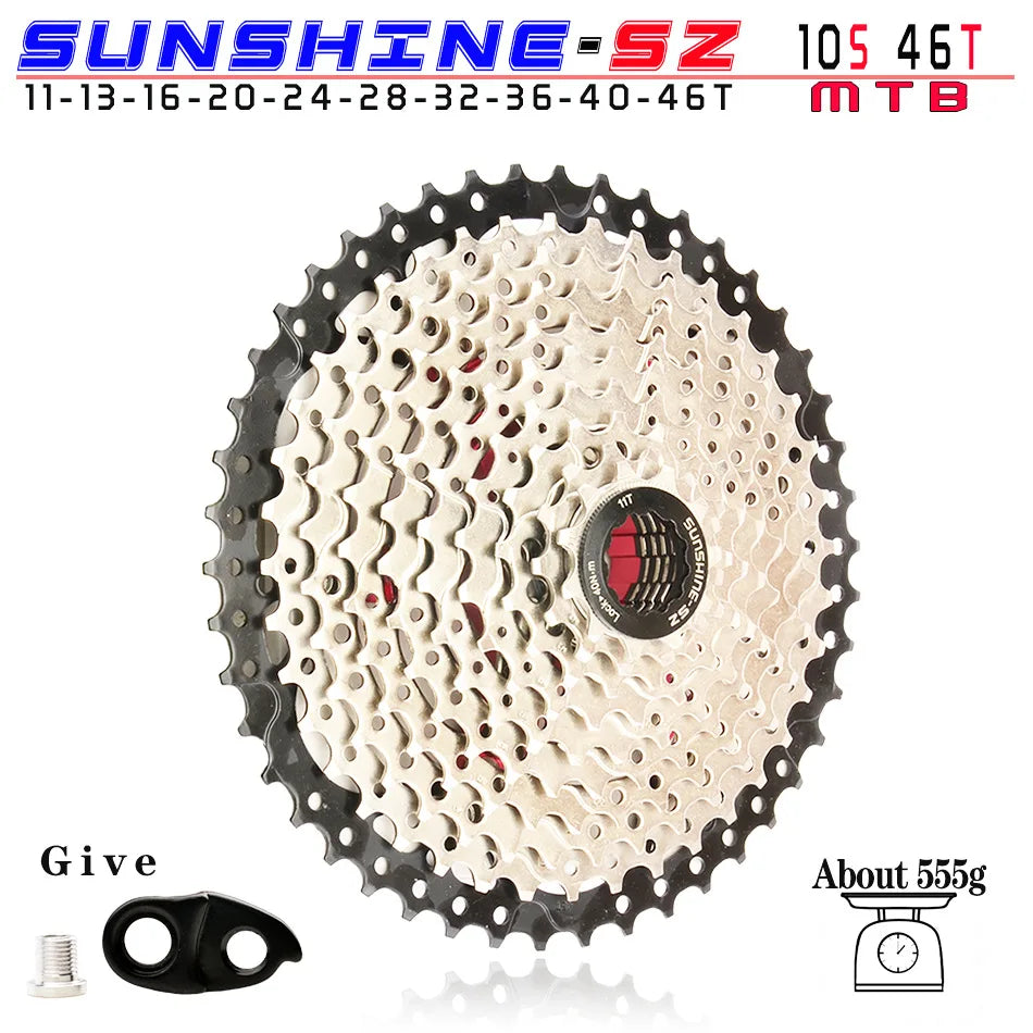 SUNSHINE MTB Cassette 8 9 10 11 12 Speed 32/36/40/42/46/50/52T Mountain Bicycle Freewheel Bike Sprocket For Shimano SRAM Sunrace