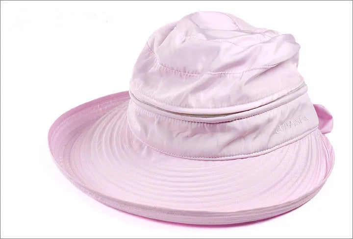 2019 New Summer Fashion Korean Style Bowknot Big Visor Cap Color Matching Beach Sun Hat for Women Chapeau Femme Ete