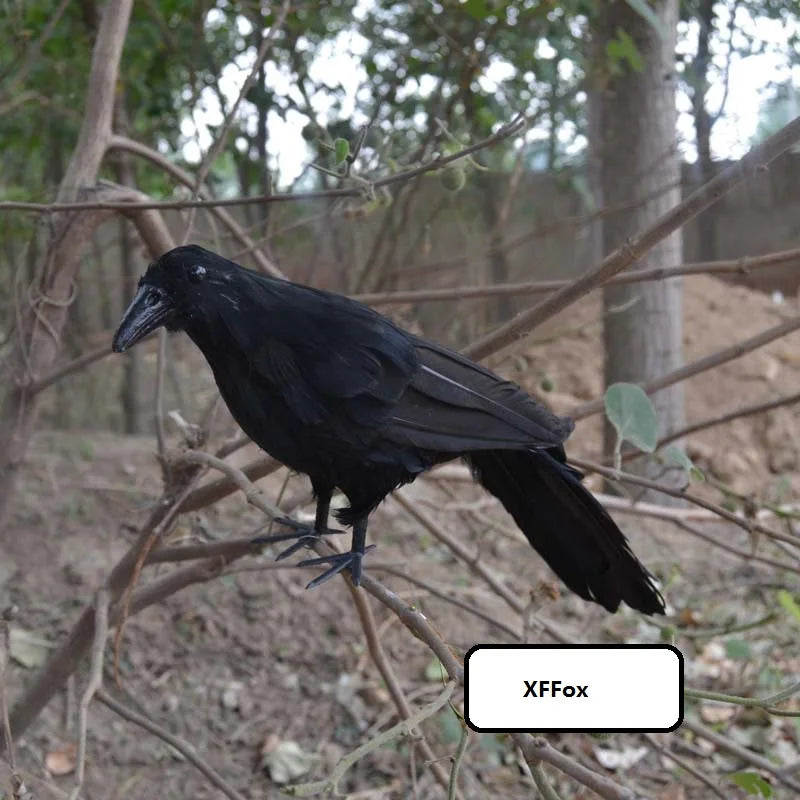 big simulation black crow model foam&furs crow gift about 30cm xf0391