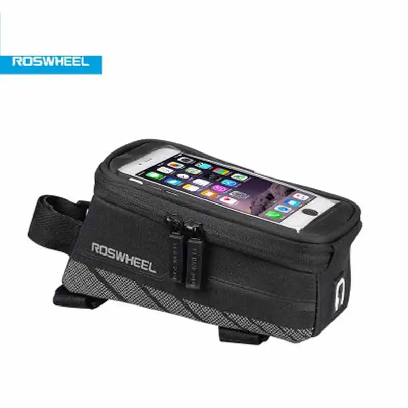 Roswheel 5.2''5.7'' Bicycle/Bicicleta Phone Bag Reflective Bike Frame Front Tube Bag Cycling Touchscreen Phone Bag Case Size M/L