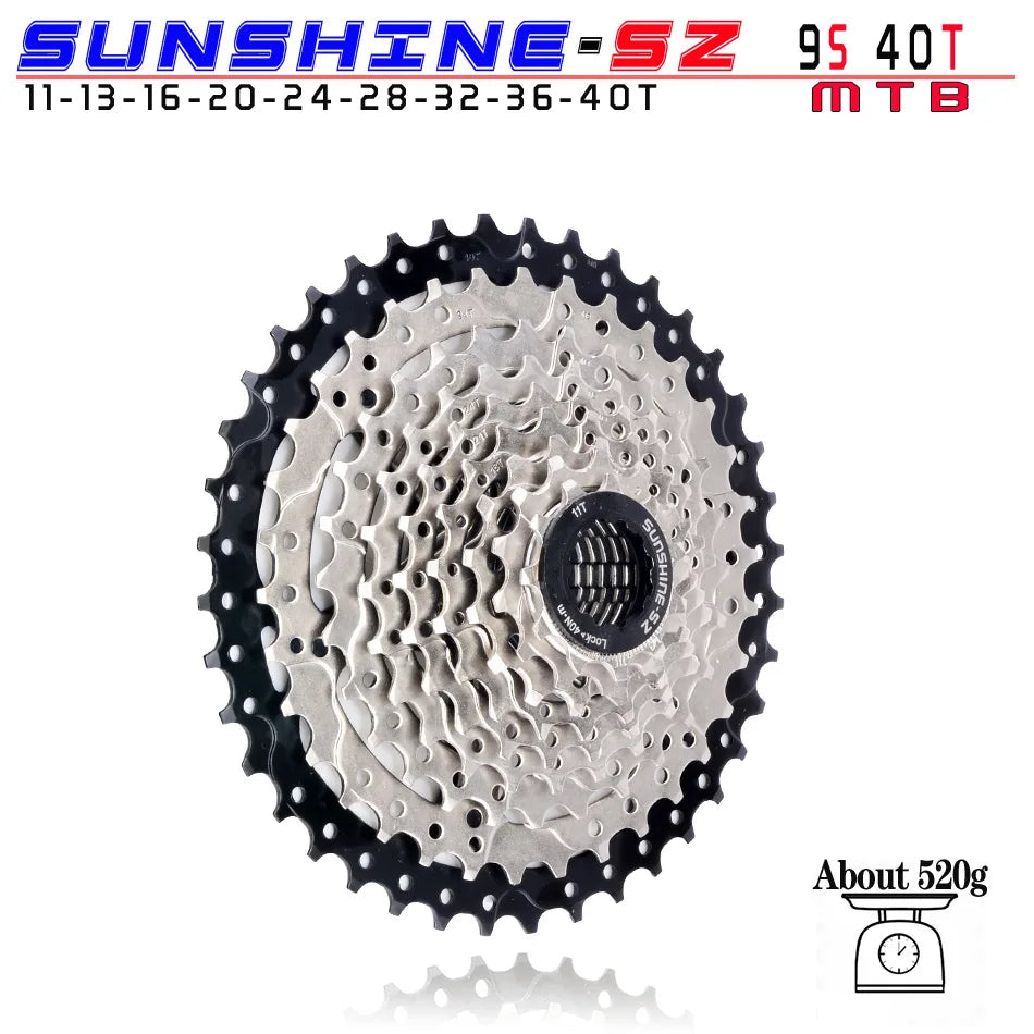 SUNSHINE MTB Cassette 8 9 10 11 12 Speed 32/36/40/42/46/50/52T Mountain Bicycle Freewheel Bike Sprocket For Shimano SRAM Sunrace