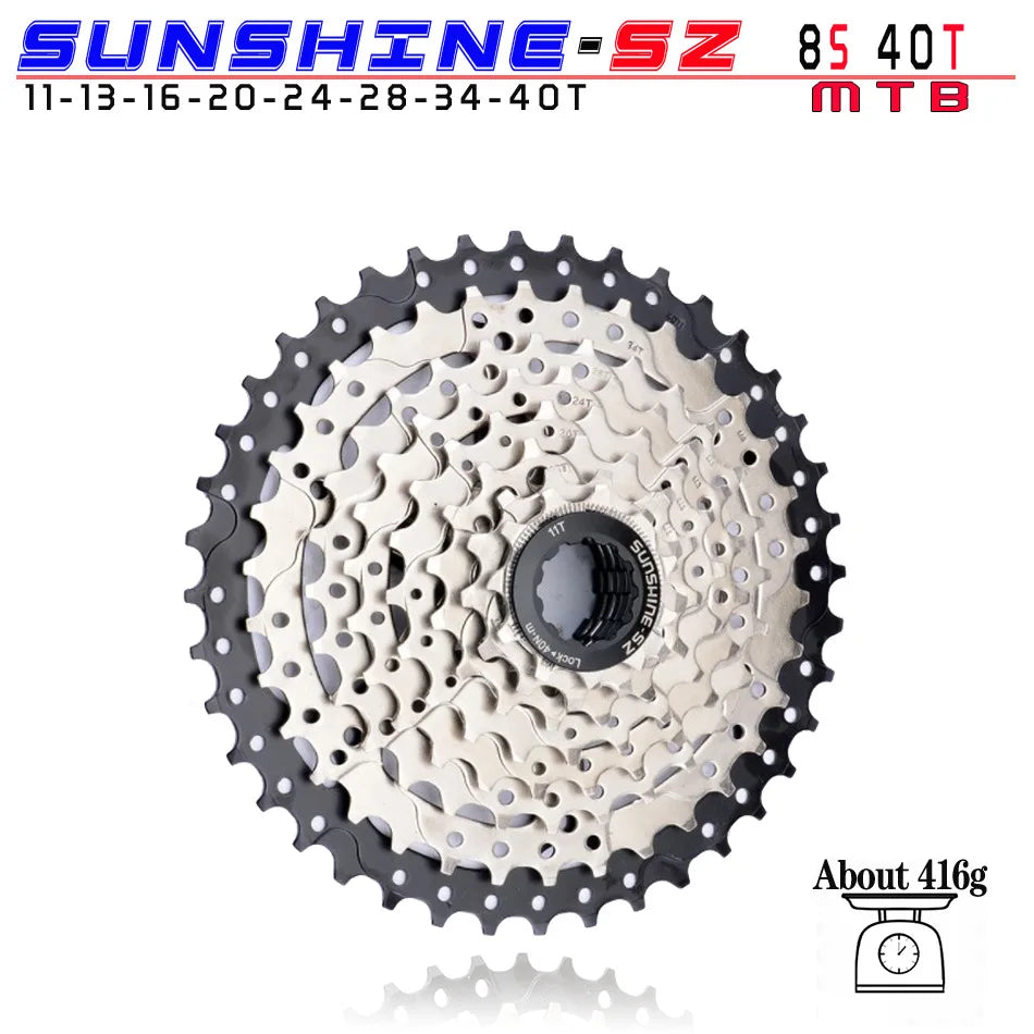 SUNSHINE MTB Cassette 8 9 10 11 12 Speed 32/36/40/42/46/50/52T Mountain Bicycle Freewheel Bike Sprocket For Shimano SRAM Sunrace