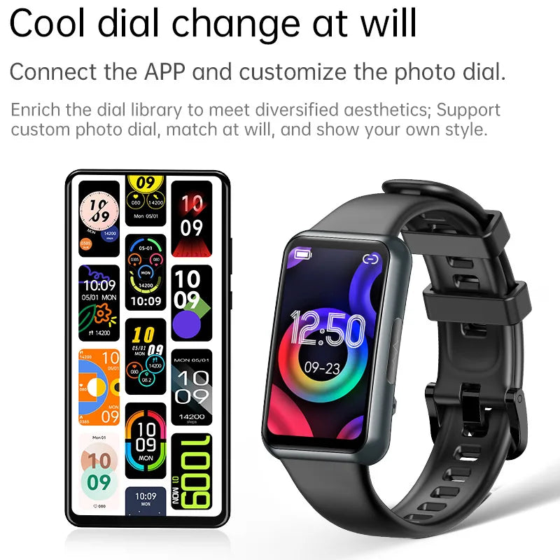 2024 JL06 Health ECG Monitoring Smartwatch Band BT Call Remote Control Sleep Tracker for Men Women Sports Bracelet