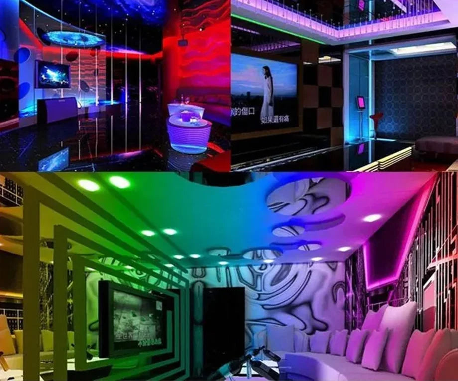 3W MR16 Base RGB LED Downlight Spotlight Home Decoration Ceiling Track Light Lamps Indoor Bedroom Living Room Super Bright Bulbs