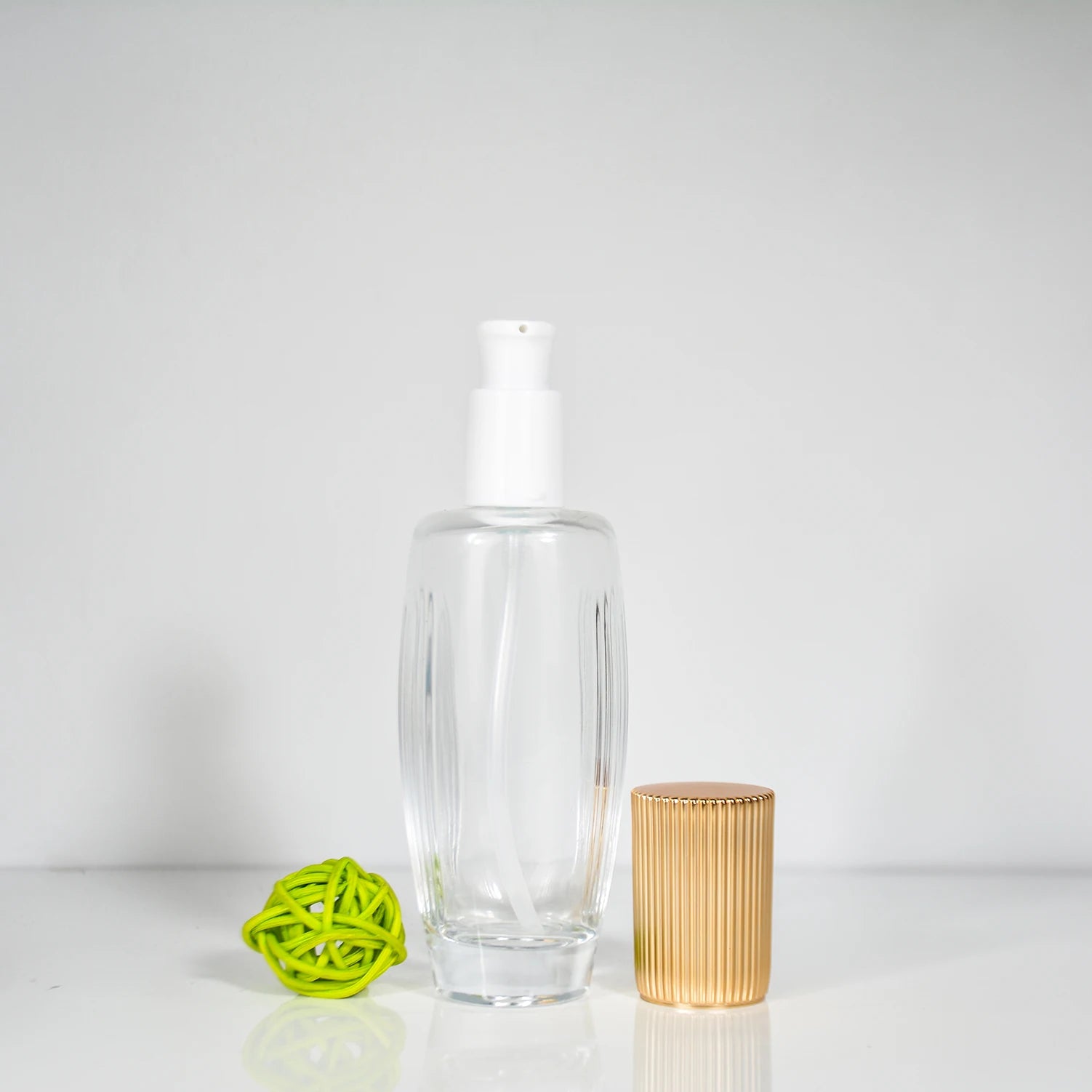 100ML Wholesale Glass 100ml Bottle for Lotion Cosmetic Glass Pump Bottle 100ml 100ml Glass Pump Bottle