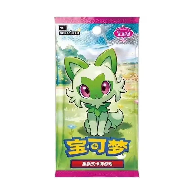 YY Wholesale Pokemoned Ptcg Card Booster Box Nine Colors Gathering Peng Yuan Chinese 6.0 Table Playingr Paper Card Toys