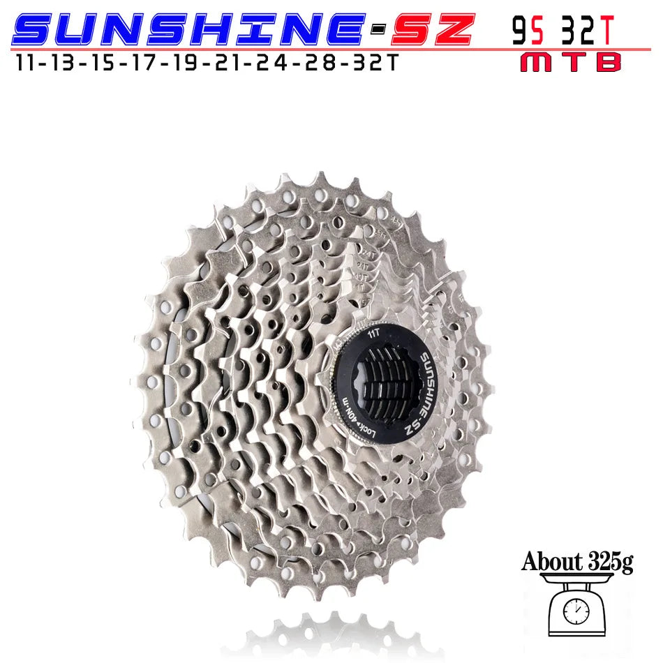 SUNSHINE MTB Cassette 8 9 10 11 12 Speed 32/36/40/42/46/50/52T Mountain Bicycle Freewheel Bike Sprocket For Shimano SRAM Sunrace