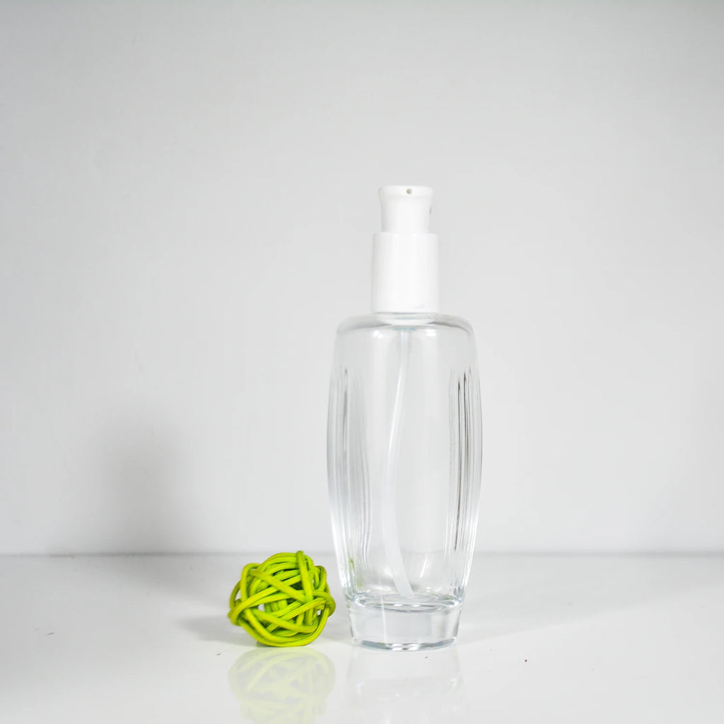 100ML Wholesale Glass 100ml Bottle for Lotion Cosmetic Glass Pump Bottle 100ml 100ml Glass Pump Bottle