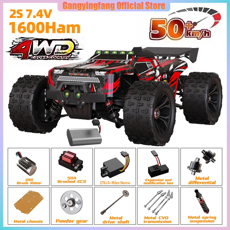 SG116 9522PRO 85KM/H High Speed ​​RC Car Brushless 4WD Off-Road Drift Remote Control Car 1:16 Professional Racing Cars vs SG116MAX