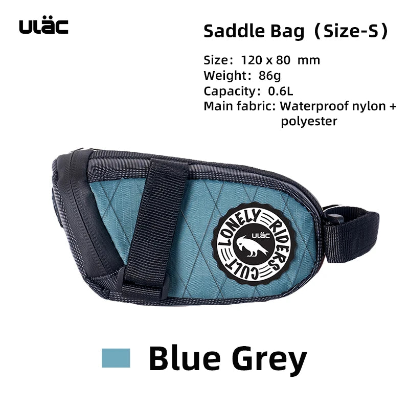 ULAC Cycling Seat Bag 0.6/1/1.3L Multi-color Bicycle Saddle Bag Waterproof MTB Road Bike Repair Tools Bag Tail Pack Accessories