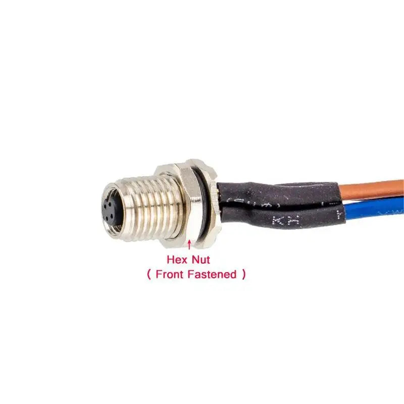 Hot sales M5 Circular Connectors Male Female M5 Device Connector 3 4 Pins Front Mount Rear Fastened Socket With Cable
