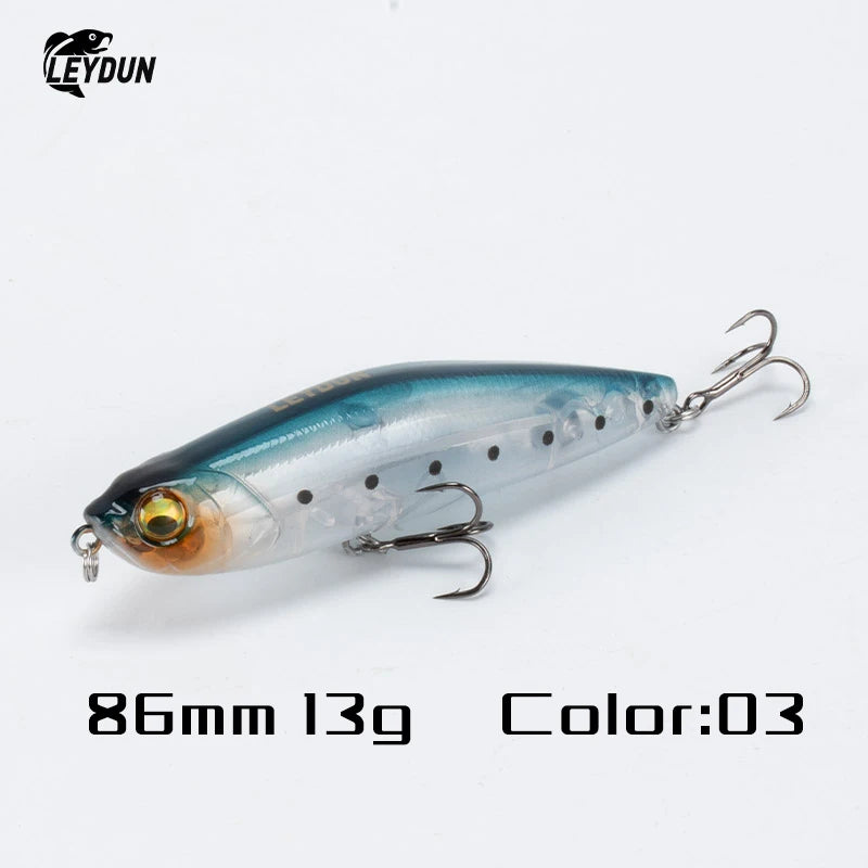 LEYDUN Z-Claw Fishing Lures Floating Pencil 86mm 100mm 120mm Topwater Hard Baits Surface Stickbait Good Action Bass Wobblers