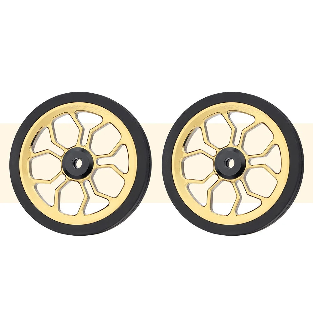 Liteproelite Bike Easy Wheel Large 82mm Spider Shape Easy Wheels Enlarged Modified Bearing Rolling Wheel For Brompton Bicycle