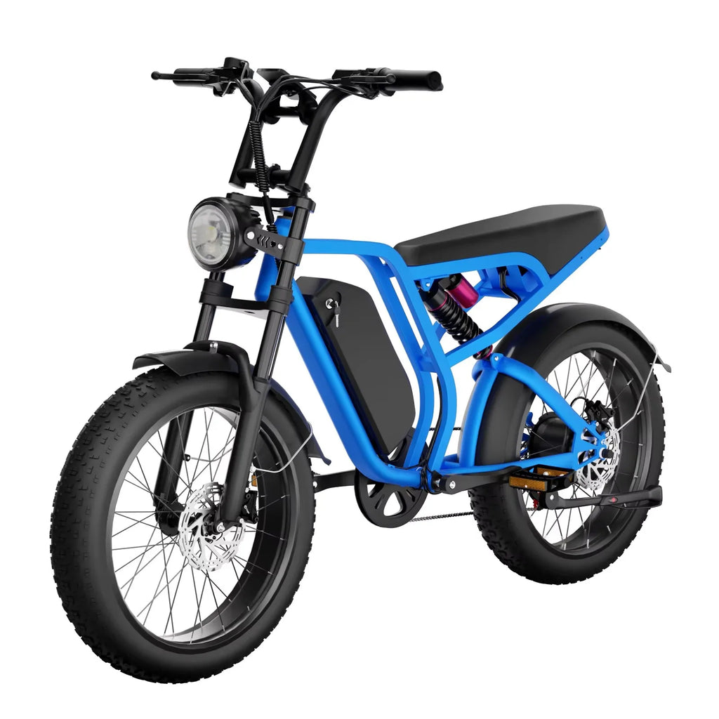 Best SalesV9-G60 Adults Electric Bike 1200W Motor Bicycle 52V 20AH 20“ Tire Ebike Electric E Bikes Mountain Moped Ebikes For Me