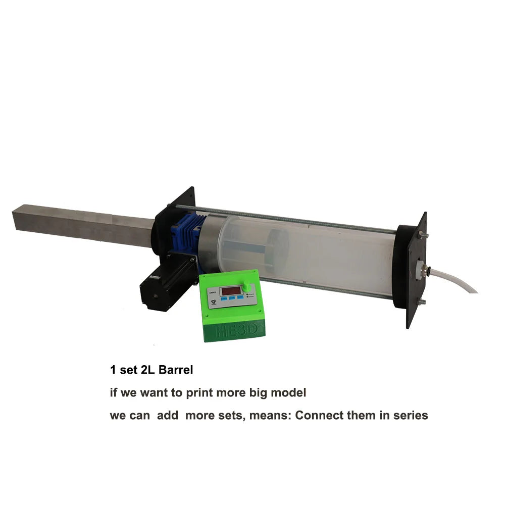 TC500 2L clay ceramic delta 3D printer  KIT DIY with a inner diameter of 85mm barrel piston pusher