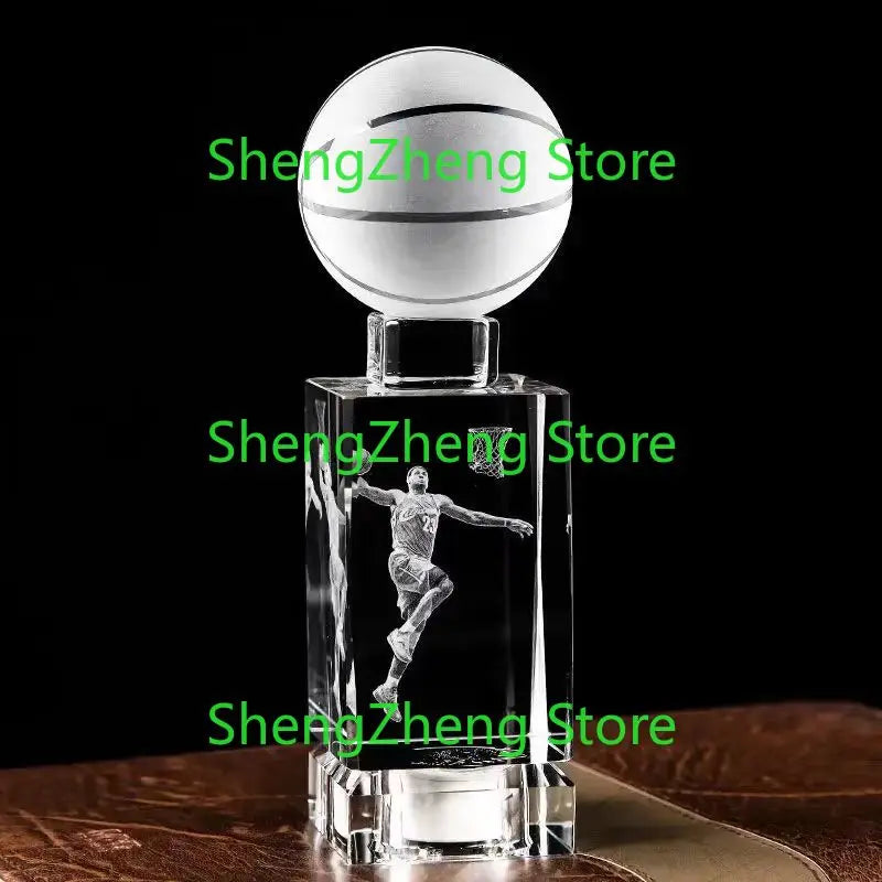 USB Charging NBA Star Birthday Gift Boys Give Classmates And Boyfriends Creative Crystal Basketball Practical Souvenir Ornaments